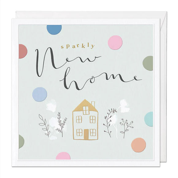 Whistlefish - Sparkly New Home - Large Luxury Greetings Card