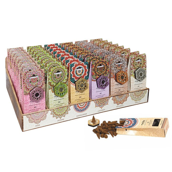 Mandala Incense Cones - (Various Fragrances)