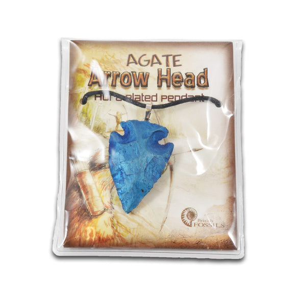 Agate Arrowhead Pendant (Various Colours)