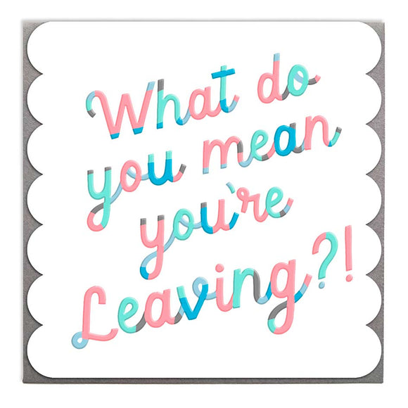 Lola Design - Leaving Card
