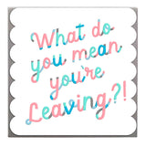 Lola Design - Colourful Die cut card with scalloped edges Luxury Greetings Card