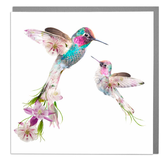 Lola Design - Two Hummingbirds Greeting Card