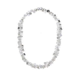 SILVER PLATED HEARTS NECKLACE