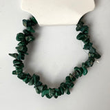 Gemstone Chip Stretch Bracelet - Malachite