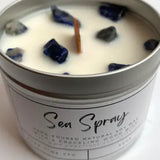 Aluminium Tin Scented Candle With Gemstones - Various