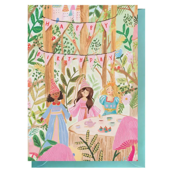 Birthday Princesses | Female Birthday | Child Birthday Card - By Louise Tiler