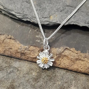 STERLING SILVER 925 - Daisy Flower Pendant