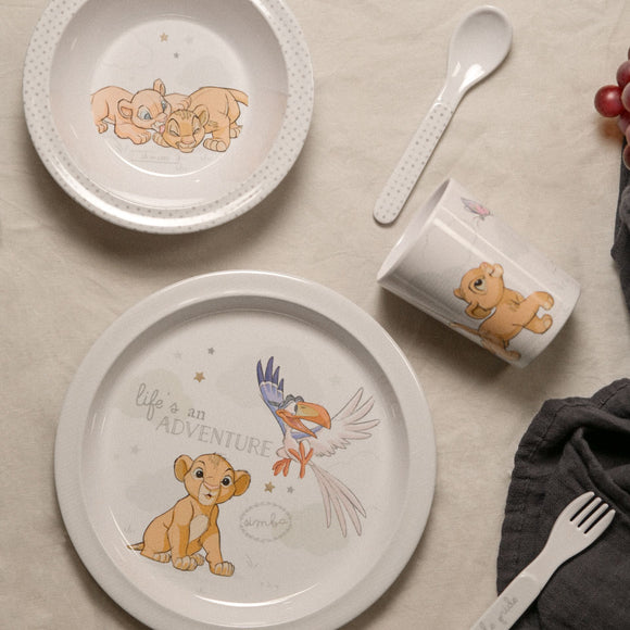 MAGICAL BEGINNINGS 5 PIECE MELAMINE CROCKERY SET - SIMBA Sajaroo Gifts