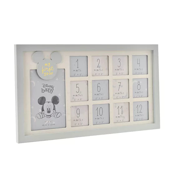 DISNEY MULTI APERTURE PHOTO FRAME MICKEY MY FIRST YEAR