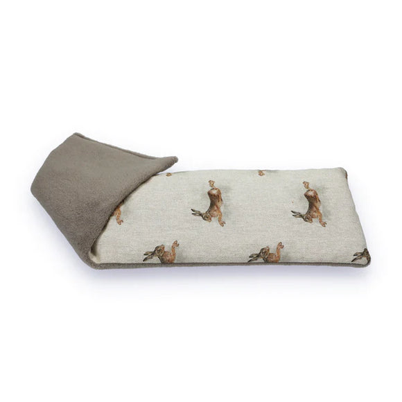 Running Hare - Duo Fabric Wheat Bag Unscented Sajaroo Gifts