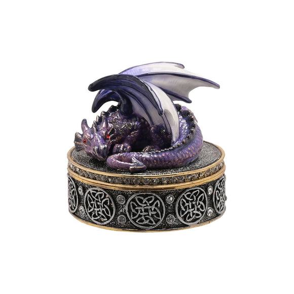 Stunning Gothic Purple Dragon Jewellery Box