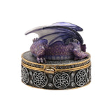 Stunning Gothic Purple Dragon Jewellery Box