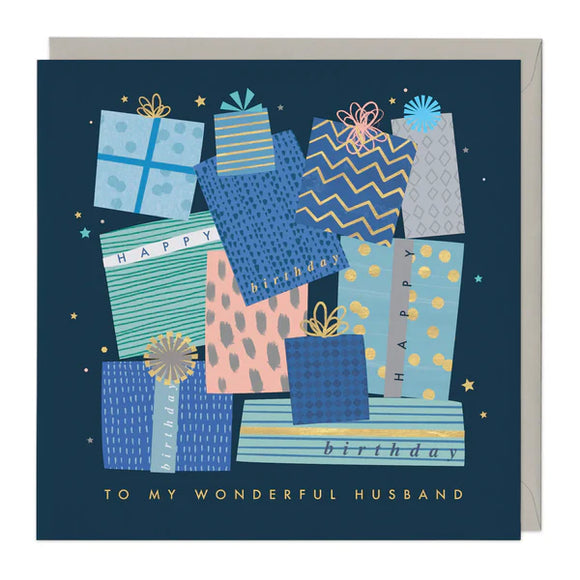 To My Wonderful Husband Birthday Greetings Card
