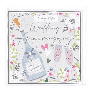 Whistlefish - To My Wife Wedding Anniversary Greetings Card
