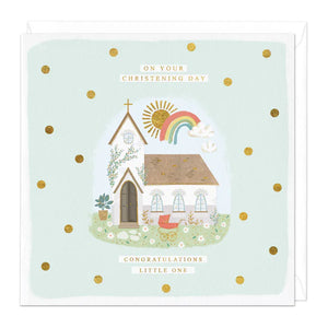 Whistlefish - Christening Day Church Greetings Card