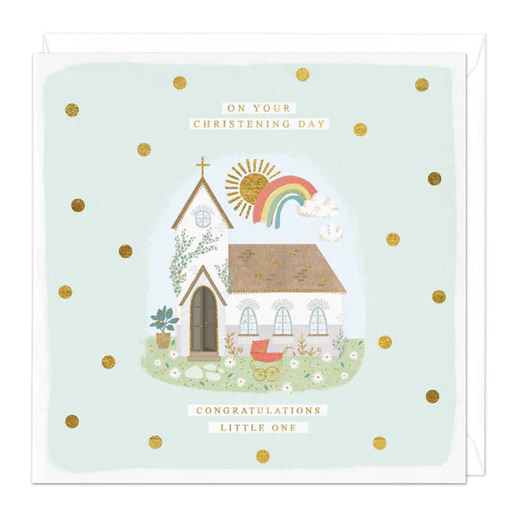 Whistlefish - Christening Day Church Greetings Card