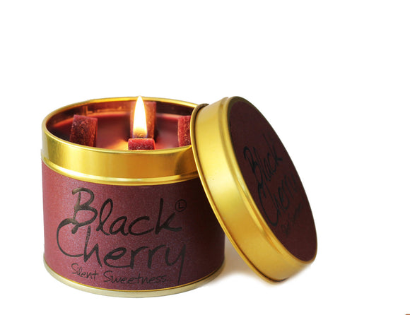 Lily Flame - Black Cherry Scented Candle Tin