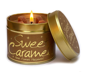 Lily-Flame Sweet Caramel Scented Candle Tin