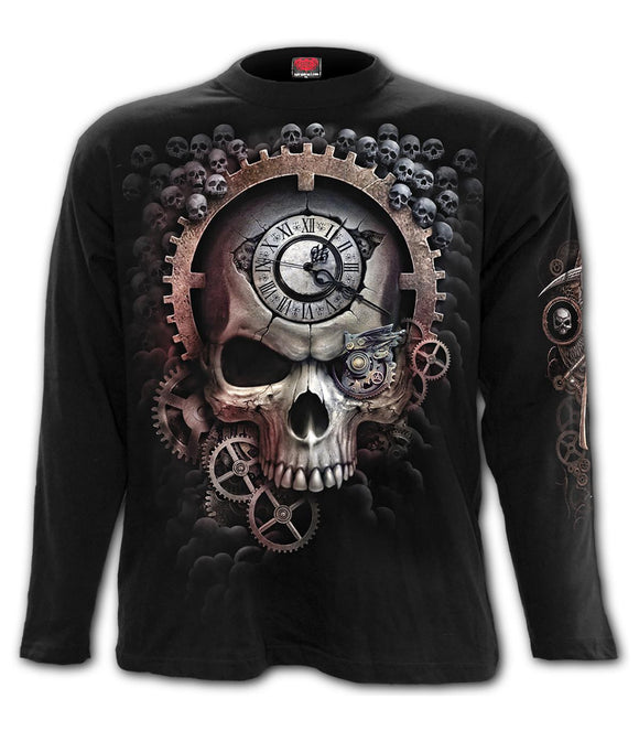 SPIRAL REAPER TIME - Gothic long sleeve t-shirt