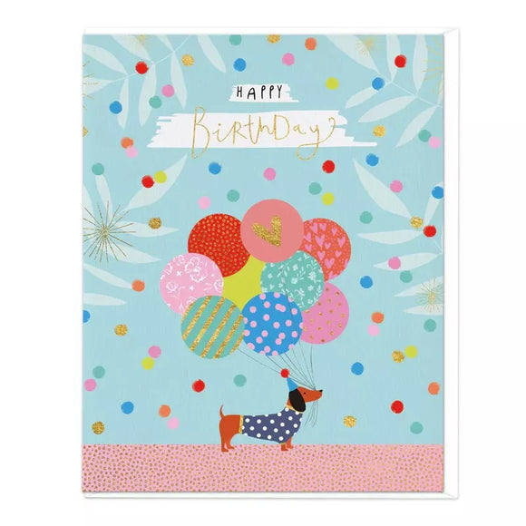 Happy Birthday Sausage Large Greetings Card