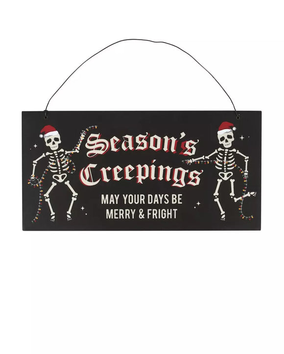 Season's Creepings Hanging Sign