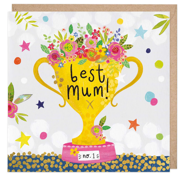 No1 Best Mum Greetings Card