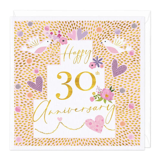 Happy 30th Anniversary Greetings Card