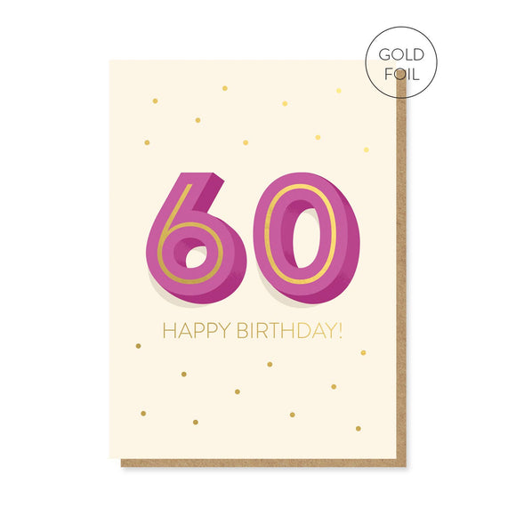 The Big 6-0 Birthday Card | Milestone Card | 60th Age Card Stormy Knight