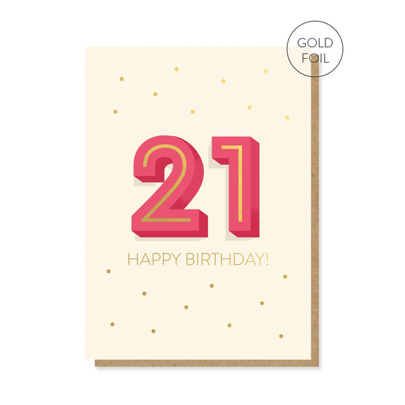 The Big 2-1 Birthday Card | Milestone Card | 21st Age Card Stormy Knight