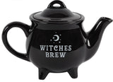 WITCHES BREW BLACK CERAMIC TEA POT Sajaroo Gifts