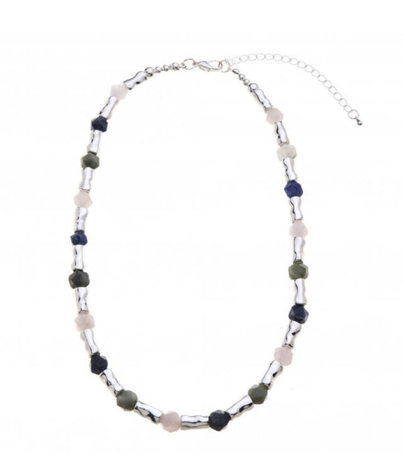 RHODIUM PLATED NECKLACE Sajaroo Gifts