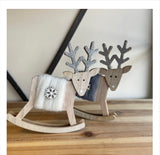 Wooden & Woollen Reindeer Sajaroo Gifts