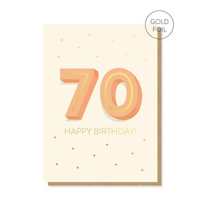 The Big 7-0 Birthday Card | Milestone Card | 70th Age Card Stormy Knight