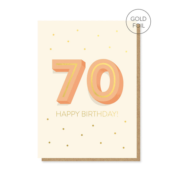 The Big 7-0 Birthday Card | Milestone Card | 70th Age Card Stormy Knight