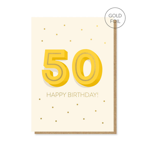 The Big 5-0 Birthday Card | Milestone Card | 50th Age Card Stormy Knight